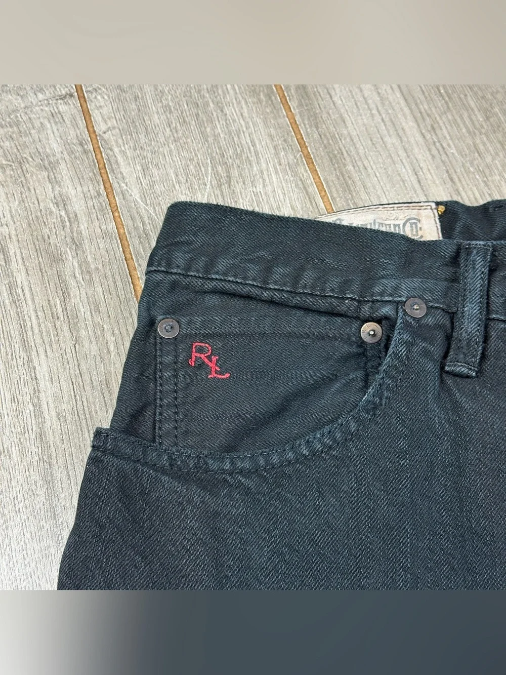 Polo Ralph Lauren Classic 867 Jeans 50x30 BIG (tag 52Bx32) Cotton Black